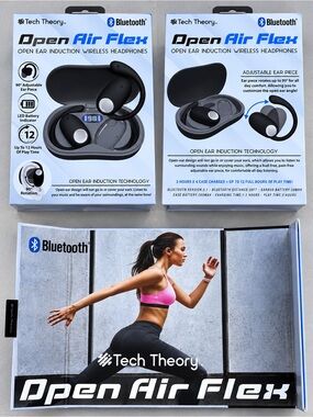 Theory Open Air Flex Bluetooth Wireless Headphones - Black